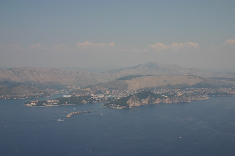 Blick auf Dubrovnik beim Anflug